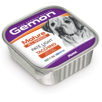 Gemon All Breeds Mature Paté Light al Tacchino in Vaschetta
