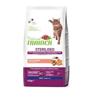 Natural Trainer Adult Sterilised con salmone