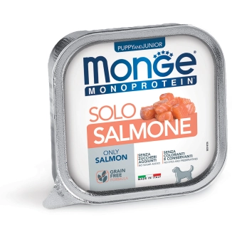 Monge Monoprotein Puppy & Junior al Salmone in Vaschetta