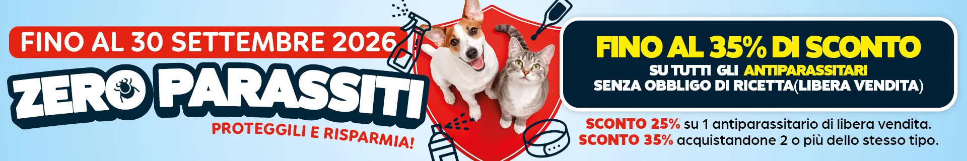 Promo Zero Parassiti: Proteggili e Risparmia