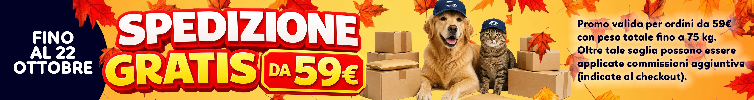 Spedizione gratis da 59€