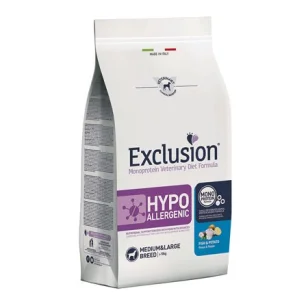 Exclusion Diet Hypoallergenic Medium/Large Breed Pesce e Patate