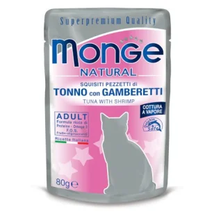 Monge Natural Bocconcini al Vapore (Tonno e Gamberetti)