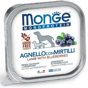 Monge Monoproteico Agnello con Mirtilli