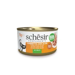 Schesir Complements umido filetti in jelly per gatti (Tonnetto e aloe)