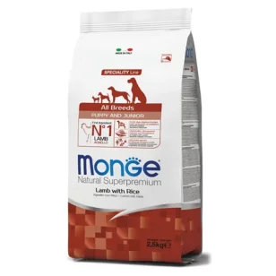 Monge Natural Superpremium All Breeds Puppy (agnello e riso)