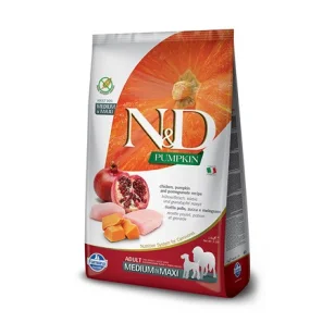 Farmina N&D Pumpkin Medium/Maxi Canine (Pollo, Zucca e Melograno)