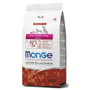 Monge Natural Superpremium Extra Small Adult (agnello)