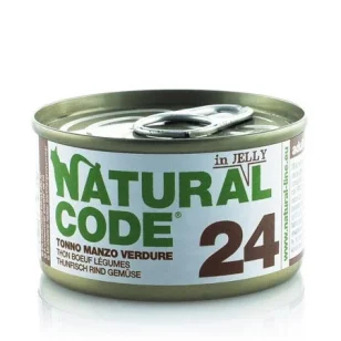 Natural Code 24 in jelly (tonno manzo e verdure)
