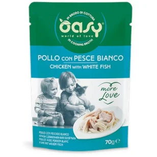 Oasy More Love Bustina Pollo con Pesce Bianco