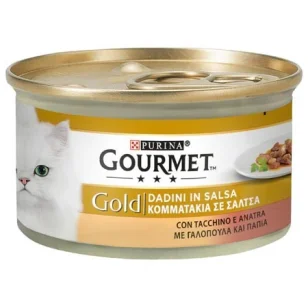 Purina Gourmet Gold Dadini in Salsa con Tacchino e Anatra
