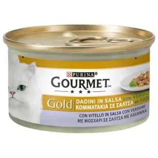 Purina Gourmet Gold Dadini in Salsa con Vitello e Verdure