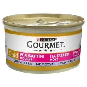 Purina Gourmet Gold Mousse per Gattini con Vitello