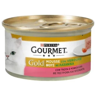 Purina Gourmet Gold Mousse con Trota e Pomodori