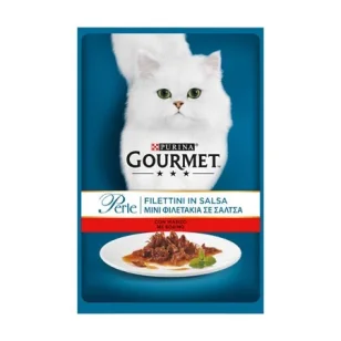 Purina Gourmet Perle Filettini in Salsa con Manzo