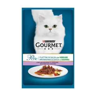 Purina Gourmet Perle Filettini in Salsa con Selvaggina e Verdure