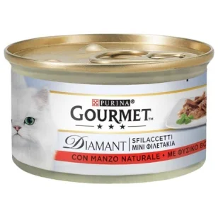 Purina Gourmet Diamant Sfilaccetti con Manzo Naturale