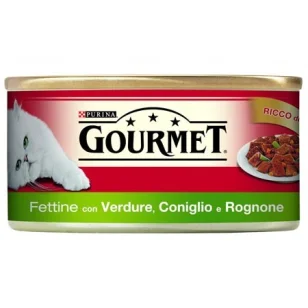 Purina Gourmet Rosso Fettine Coniglio Rognone Verdure