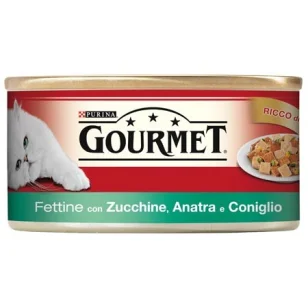 Purina Gourmet Rosso fettine anatra, coniglio e zucchine