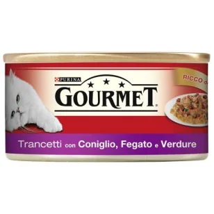 Purina Gourmet Rosso Trancetti Coniglio Fegato e Verdure