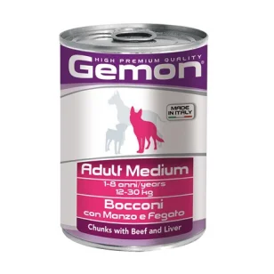 Gemon Adult medium bocconi (manzo e fegato)