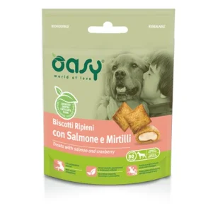 Oasy Biscotti ripieni (salmone e mirtilli)
