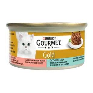 Purina Gourmet Gold Intrecci di Gusto con Salmone e Merluzzo