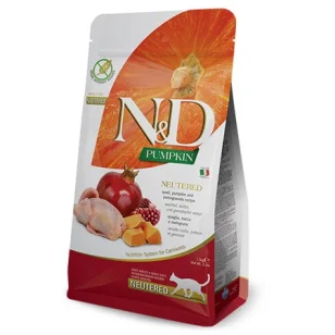 Farmina N&D Pumpkin Feline Neutered (Quaglia, Zucca e Melograno)