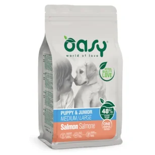 Oasy One Protein Puppy & Junior Medium/Large al Salmone