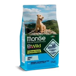 Monge BWild Grain Free Mini (acciughe, patate e piselli)