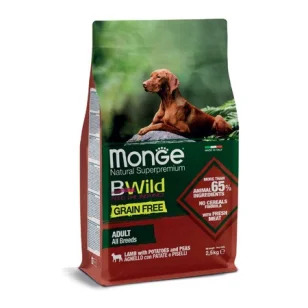 Monge BWild Grain Free All Breeds (agnello, patate e piselli)