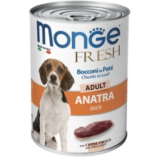 Monge Fresh bocconi in paté con anatra