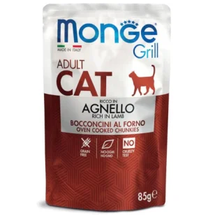 Monge Grill Bocconcini per Gatti (Agnello)