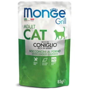 Monge Grill Bocconcini per Gatti (Coniglio)