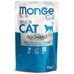 Monge Grill Bocconcini per Gatti Maturi (Sgombro)