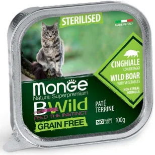 Monge BWild Grain Free Sterilized Paté (Cinghiale)