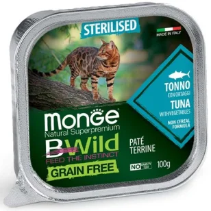 Monge BWild Grain Free Sterilized Paté (Tonno)