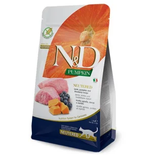 Farmina N&D Pumpkin Feline Neutered (agnello, zucca e mirtillo)