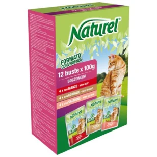 Life Natural Naturel bocconcini per gatto (manzo, coniglio e salmone)