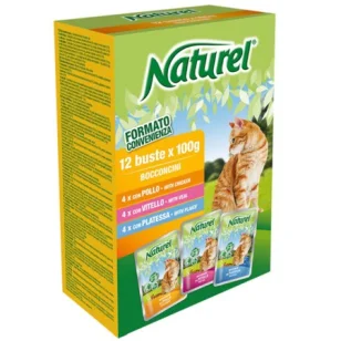 Life Natural Naturel bocconcini per gatto (pollo, vitello e platessa)