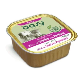 Oasy Delizioso Paté Adult Dog al Vitello con Verdure