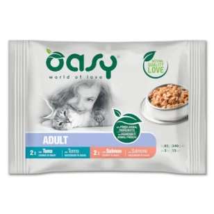 Oasy Multipack Adult Bocconcini al Tonno e Salmone