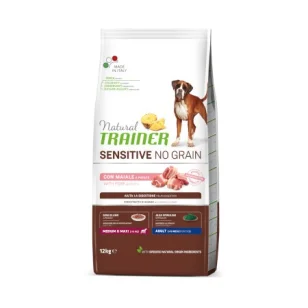 Natural Trainer Sensitive No Grain Adult Medium/Maxi (maiale)