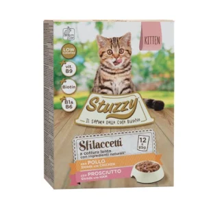 Stuzzy Multipack Sfilaccetti Kitten Pollo e Prosciutto