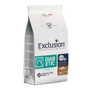 Exclusion Diet Diabetic Medium/Large Breed Maiale, Sorgo e Piselli