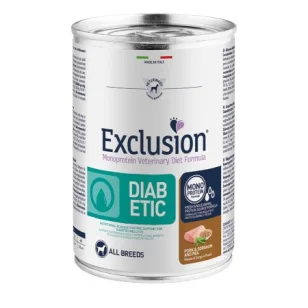Exclusion Diet Diabetic Dog umido (maiale, sorgo e piselli)