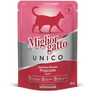 Miglior Gatto Unico Deliziosa Mousse (prosciutto)