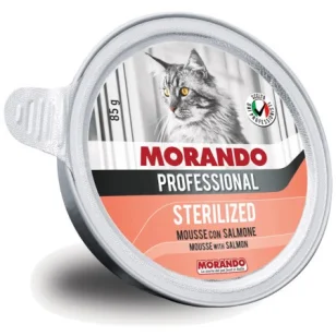 Morando Professional Sterilized Cat Mousse (salmone)