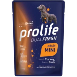 Prolife Dual Fresh Mini Umido (Tacchino e Maiale)