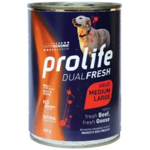 Prolife Dual Fresh Medium/Large Umido (Manzo e Oca)